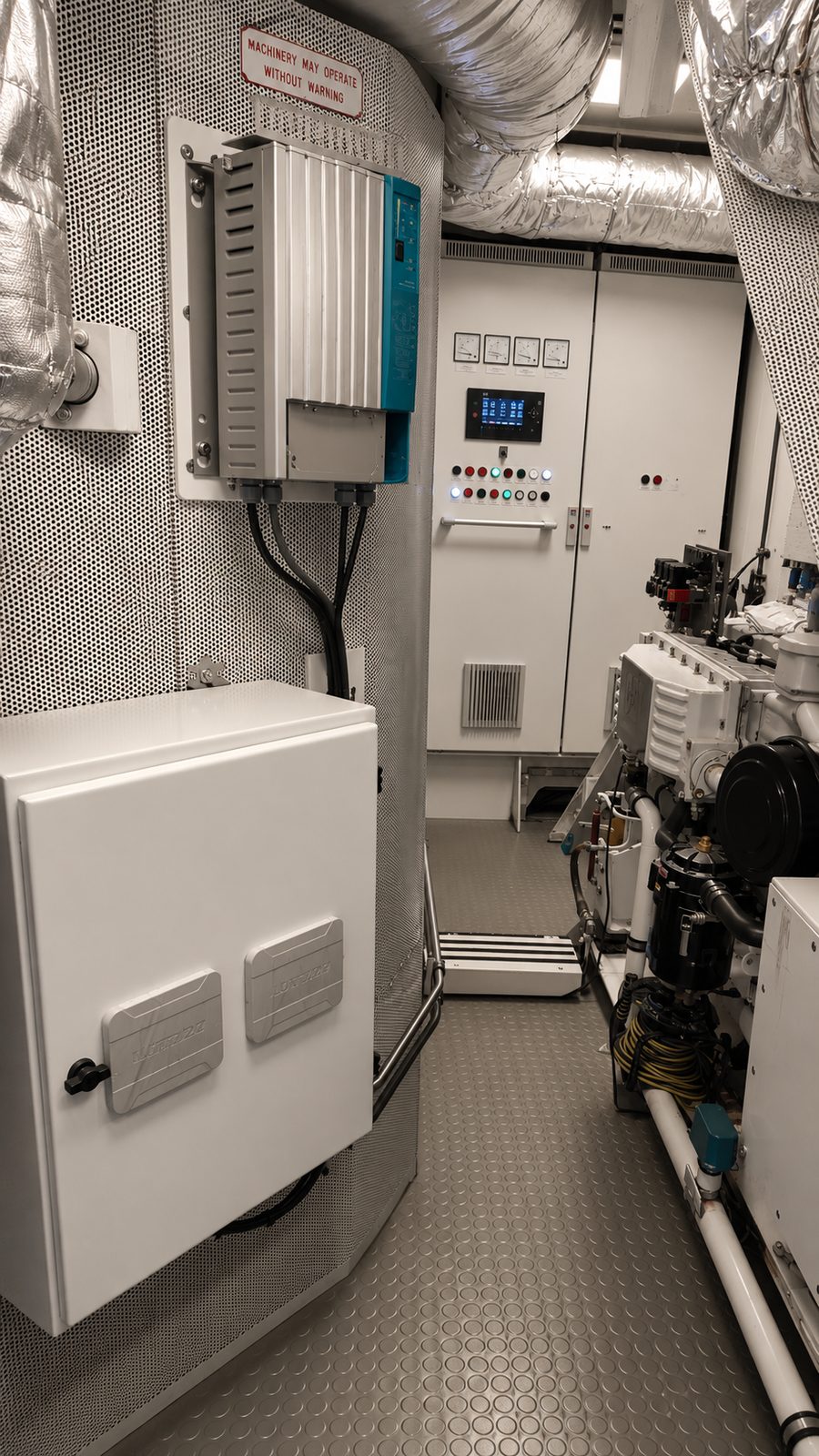 Engine room electrical cabinet