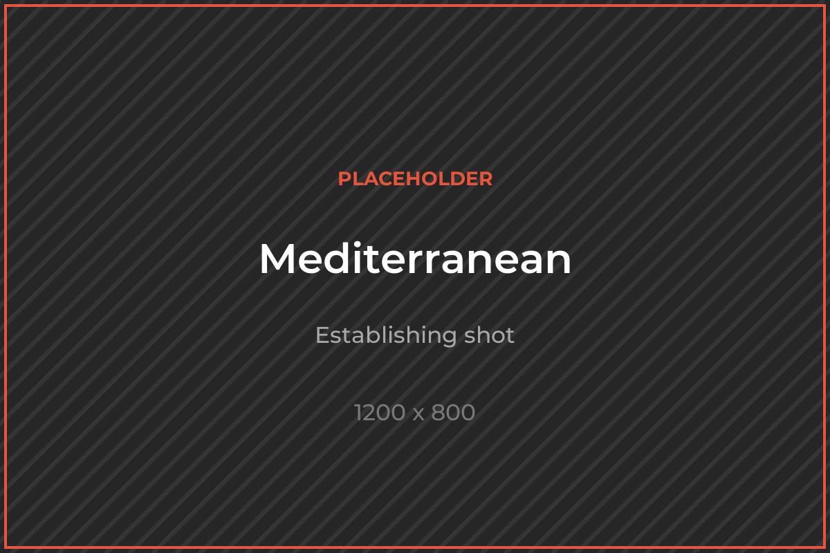 Placeholder for Mediterranean establishing shot